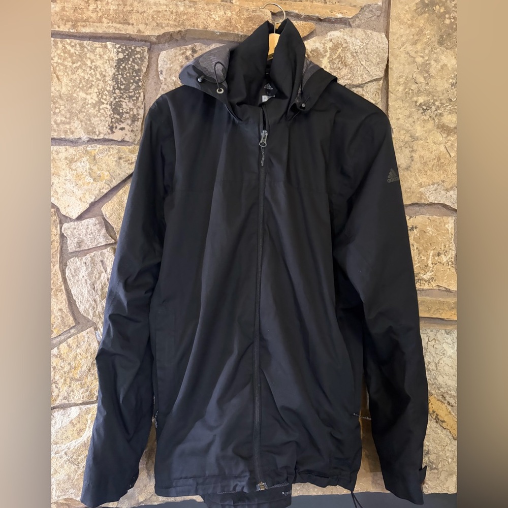 Adidas Light Weight Men's Black Raincoat M